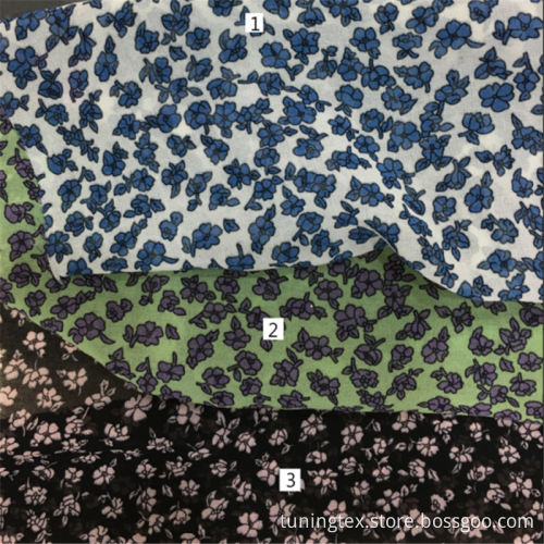 Yoyo Small Floral Print Fabric